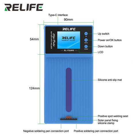 Máquina de soldadura por puntos RELIFE RL-936WG, 650A Vista previa  1