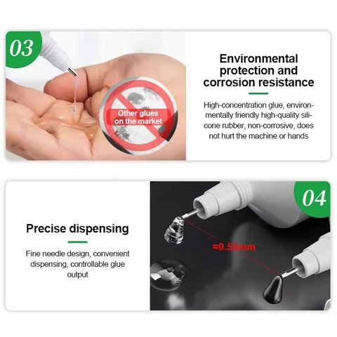 Sealant Glue RELIFE T7000, (for touchscreen/LCD gluing, 15 ml, black) Preview 5