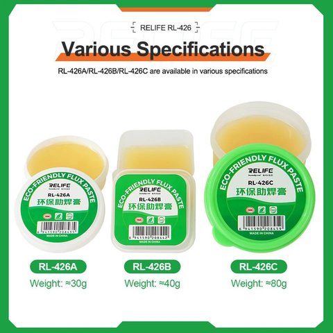 Flux Paste RELIFE RL-426A, (environmentally friendly, 30 g) Preview 1
