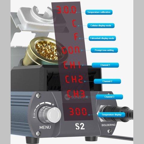 Soldering Station Sunshine S2, (digital, 40 W) Preview 7