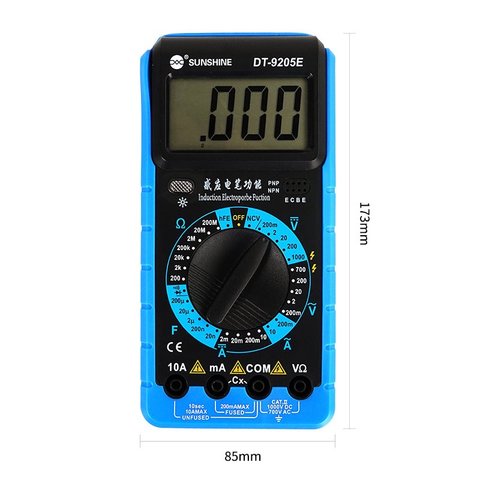 Мультиметр Sunshine DT-9205E, цифровой Превью 8