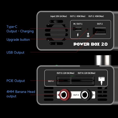 Laboratory Power Supply Mechanic Power Box 2.0, (45W, Type-C, PD, 12 V, 5A (портативний, акумулятор 10000mAh)) Preview 4