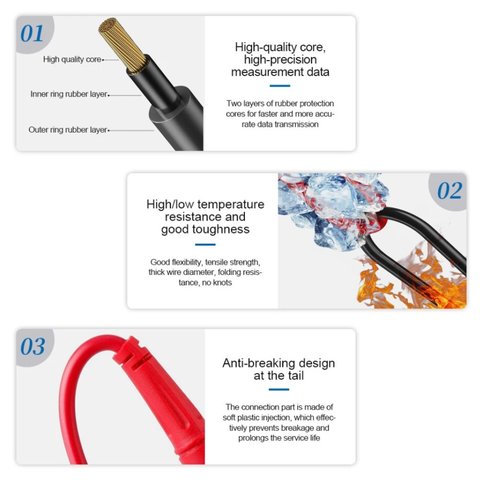 Test Lead for Multimeter Sunshine SS-024, (970 mm, 1000 V, 20A, CAT III) Preview 4