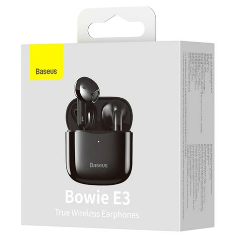 Headphone Baseus Bowie E3, (wireless, black, with charging case, with USB cable Type-C) #NGTW080001 Preview 2