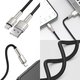 USB Cable Baseus Cafule Series Metal, (USB type-A, Lightning, 100 cm, 2.4 A, black) #CALJK-A01 Preview 1