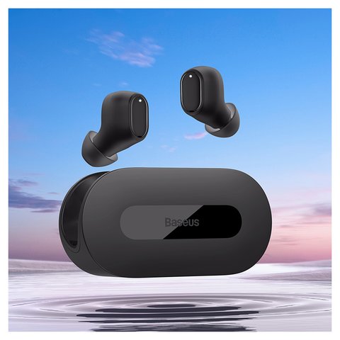 Auricular Baseus Bowie EZ10, inalámbrica, negra, con funda de carga, con cable, #A00054300116-Z1 Vista previa  4