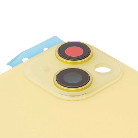 Задня панель корпуса для iPhone 14 Plus, жовта, із склом камери, High Copy, yellow Прев'ю 1