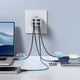 Мережевий зарядний пристрій Baseus GaN6 Pro, 65 Вт, Power Delivery (PD), Fast Charge, блакитний, 4 порта, #P10162701313-00 Прев'ю 3