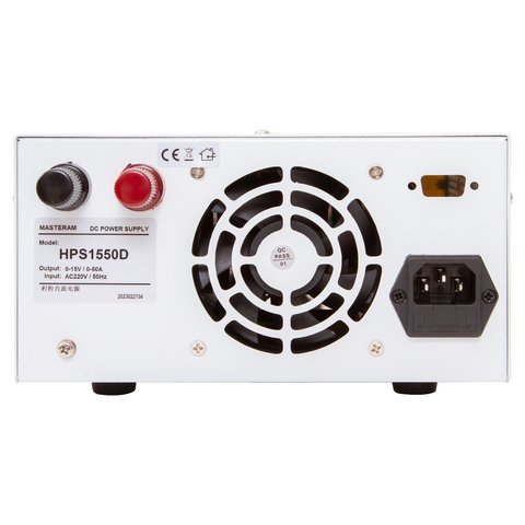 Лабораторний блок живлення Masteram HPS1550D Прев'ю 3