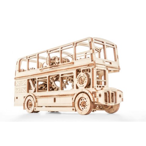 Rompecabezas mecánico 3D Wooden.City "London Bus" Vista previa  5