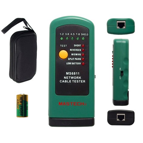 MASTECH MS6811 Network Cable Tester Line Tracker Token Ring Tester 